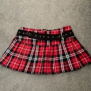 Abbey Dawn Mini Skirt - plaid
